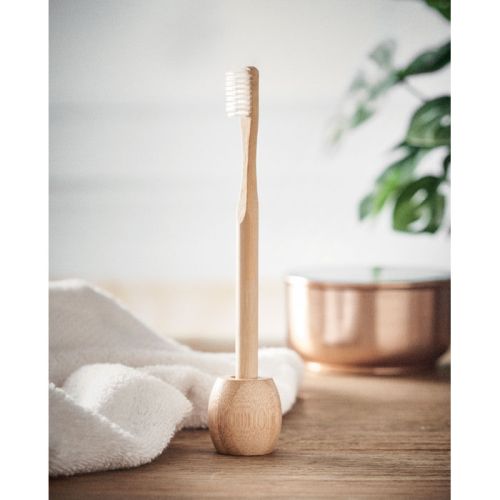 Bamboe tandenborstel met houder - Afbeelding 3